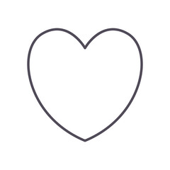 Heart line style icon vector design