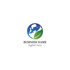 Fototapeta premium Global logo template vector icon design