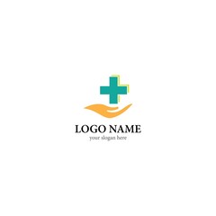 Fototapeta premium Medical cross logo template vector icon design