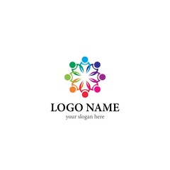 community logo template vector icon design