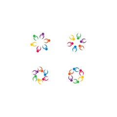 community logo template vector icon design