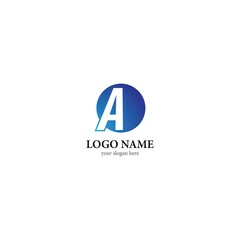Obraz premium A Letter logo business template vector icon