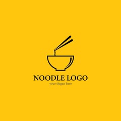 Noodle logo template vector icon design