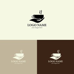 Coffee cup logo template vector icon design