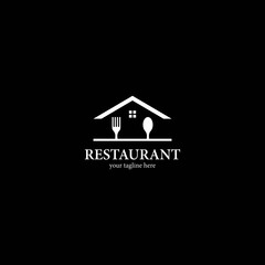Restaurant logo template vector icon design