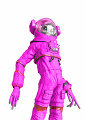 Fototapeta premium alien astronaut is staring at you