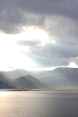 Sun through the clouds