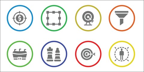 Fototapeta premium strategy icon set
