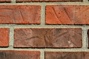 A Colored Brick Texture Closeup View