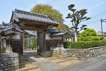 Fototapeta premium 武家屋敷のある町 出水市麓