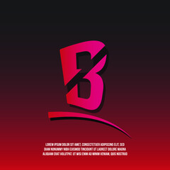 B initial logo