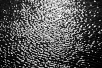 white bokeh abstract on Black background