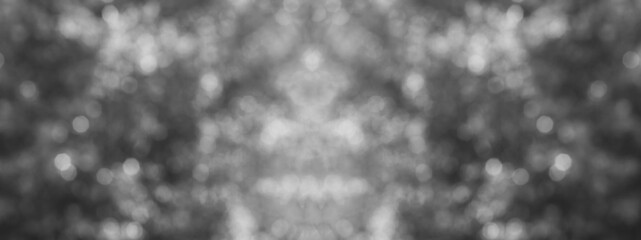 white bokeh abstract on Black background