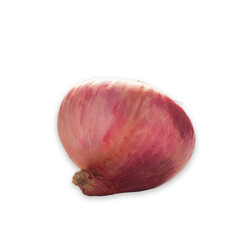 red onion isolated on a white background.