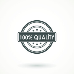 100% Quality product Ribbon Approved certificate icon isolated on white background