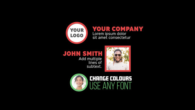 Profile Logo Copyspace Lower Third