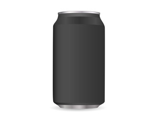 Carbonation beverage cans in black