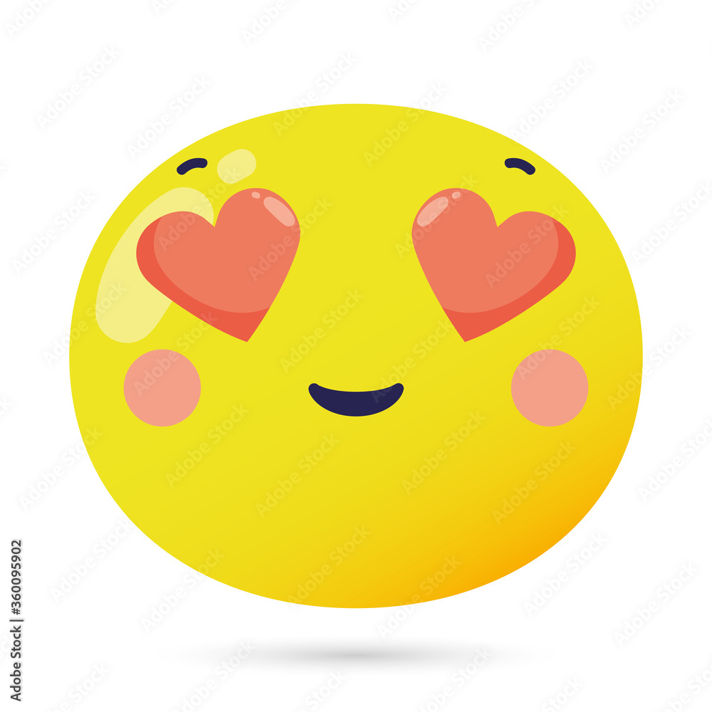 Canvas Prints emoji face lovely funny character