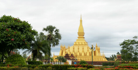 Pha That Luang Vientiane, Laos. That-Luang Golden Pagoda in Vientiane, Laos.