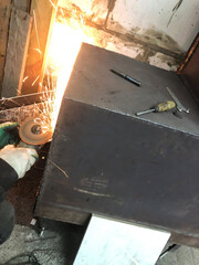 man auto mechanic working in a garage, workshop