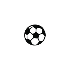 Obraz premium Single vector doodle element isolated on white background. soccer ball