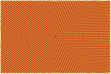 Red Yellow Halftone Vector Pattern