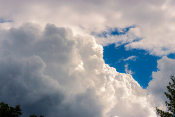 Cumulonimbus Clouds of a Storm