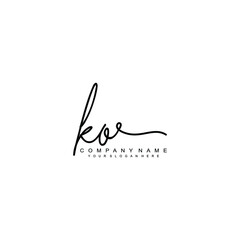KO initials signature logo. Handwriting logo vector templates. Hand drawn Calligraphy lettering Vector illustration.
 - obrazy, fototapety, plakaty