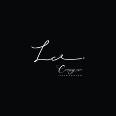 LC initials signature logo. Handwriting logo vector templates. Hand drawn Calligraphy lettering Vector illustration.
