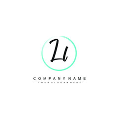 LL initials signature logo. Handwriting logo vector templates. Hand drawn Calligraphy lettering Vector illustration.
