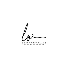 LO initials signature logo. Handwriting logo vector templates. Hand drawn Calligraphy lettering Vector illustration.
