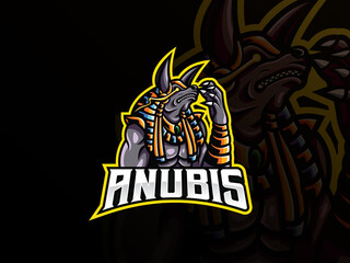Obraz premium Anubis mascot sport logo design