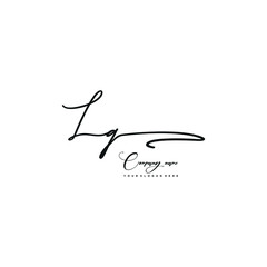 LQ initials signature logo. Handwriting logo vector templates. Hand drawn Calligraphy lettering Vector illustration.
