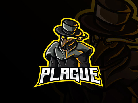 Doctor Plague Mascot Vector