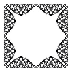 Classical baroque vector of vintage element for design. Decorative design element filigree calligraphy vector. You can use for wedding decoration of greeting card and laser cutting.