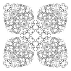 Classical baroque vector of vintage element for design. Decorative design element filigree calligraphy vector. You can use for wedding decoration of greeting card and laser cutting.