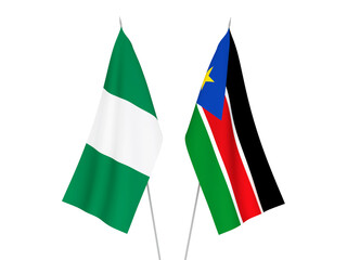 Nigeria and Republic of South Sudan flags