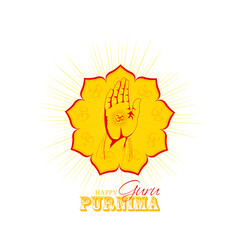 vector Illustration for Guru Purnima Celebration da