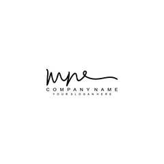 MN initials signature logo. Handwriting logo vector templates. Hand drawn Calligraphy lettering Vector illustration.