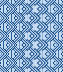 Japanese Square Diamond Vector Seamless Pattern