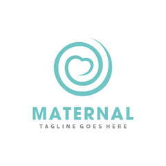 Obraz premium Maternal Logo, Maternal Health Logo Design