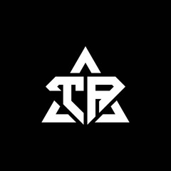 TA monogram logo with diamond shape and triangle outline