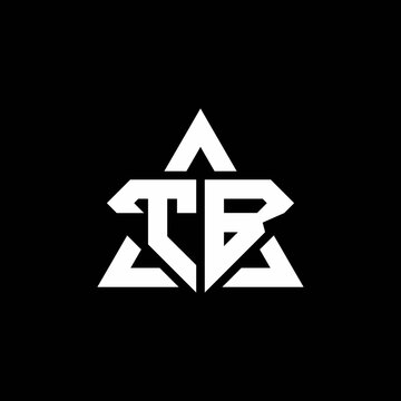 recommend clip art: TB monogram logo with diamond shape and triangle outline