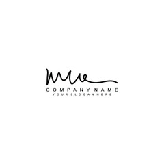 MU initials signature logo. Handwriting logo vector templates. Hand drawn Calligraphy lettering Vector illustration.