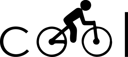 Cool Cycling Vector Illustration