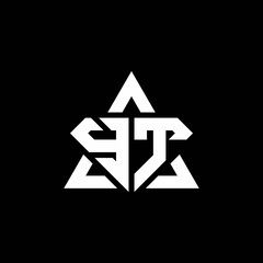 YT monogram logo with diamond shape and triangle outline