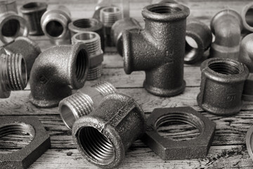 Plumbing fittings for water pipe installation