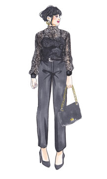 recommend clip art: 卒園式コーデ