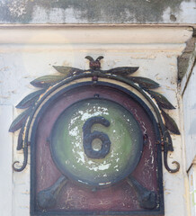 Interesting house number six on the street