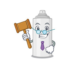 A judicious judge of hair spray caricature concept wearing glasses